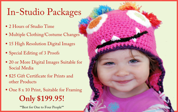 In-Studio Packages, Only $199.95
